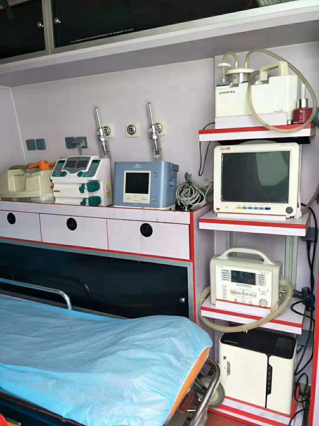 海口北京长途120救护车出租费用