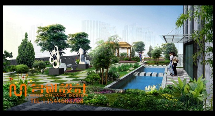长沙园林景观图制作